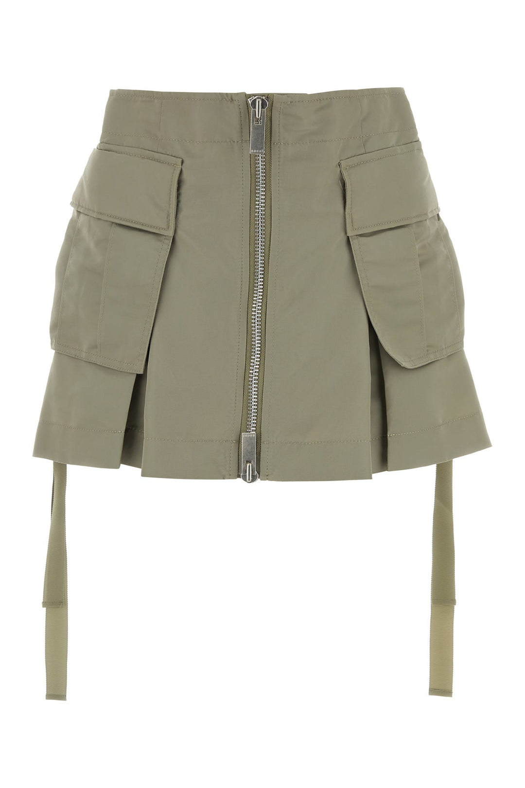 Sage green Nylon Twill Shorts