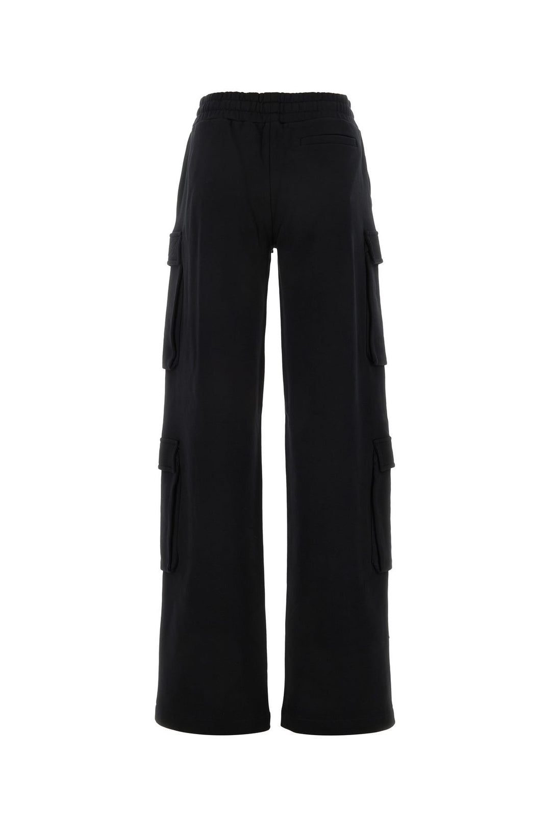 Black cotton cargo pant