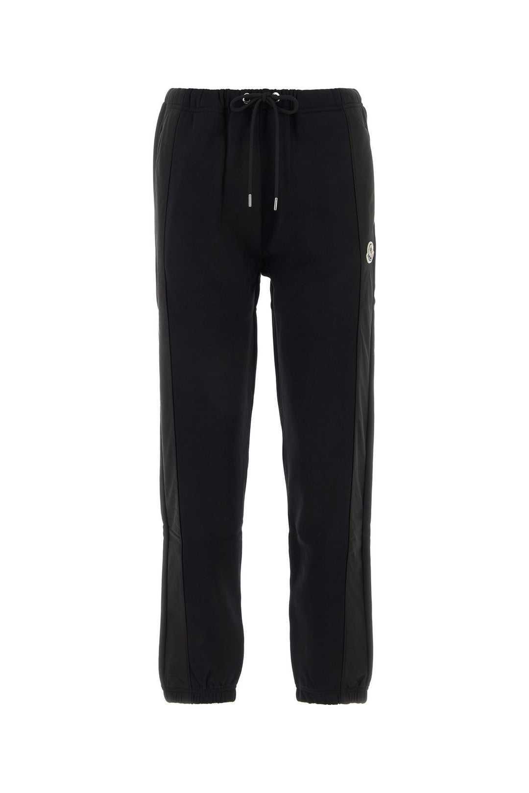 Black cotton blend joggers