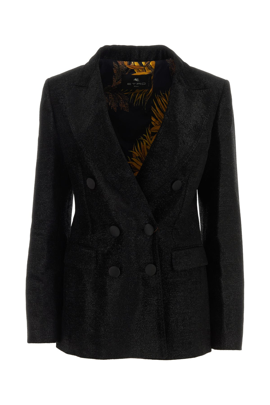 Black viscose blend blazer
