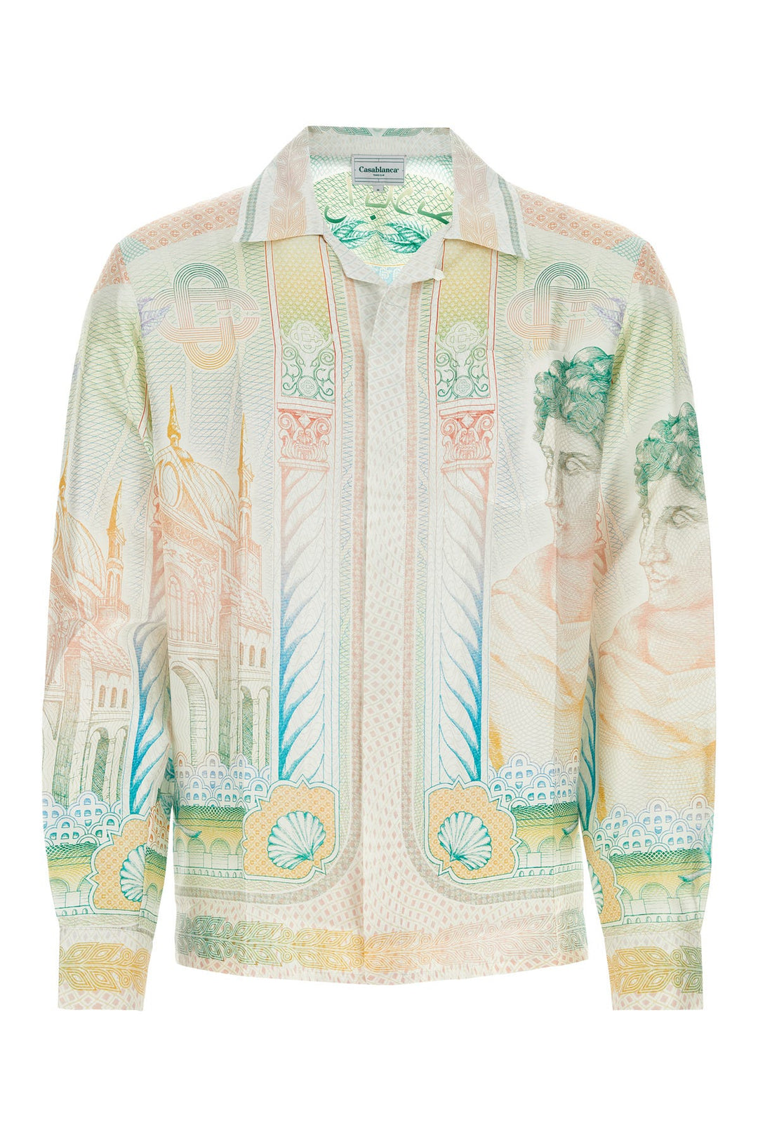 Printed silk shirt