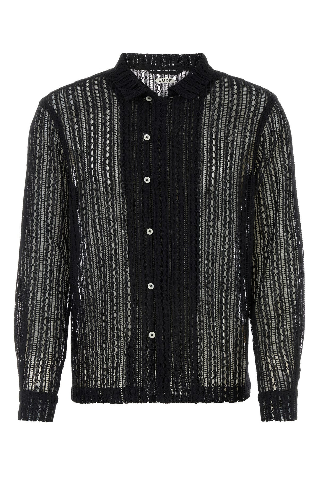 Black lace Meandering shirt
