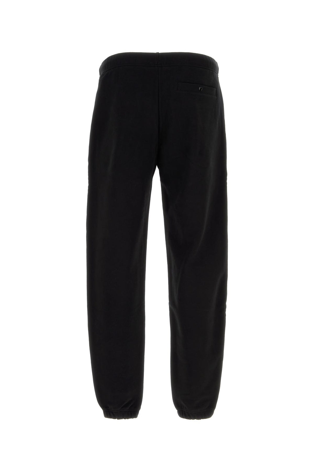 Black cotton joggers