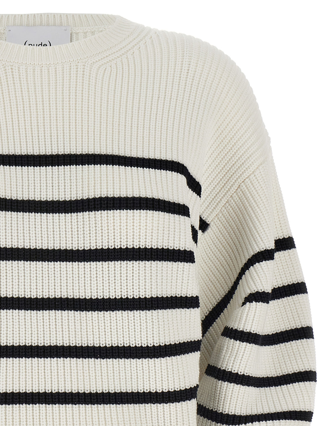 Striped Sweater Sweater, Cardigans White/Black