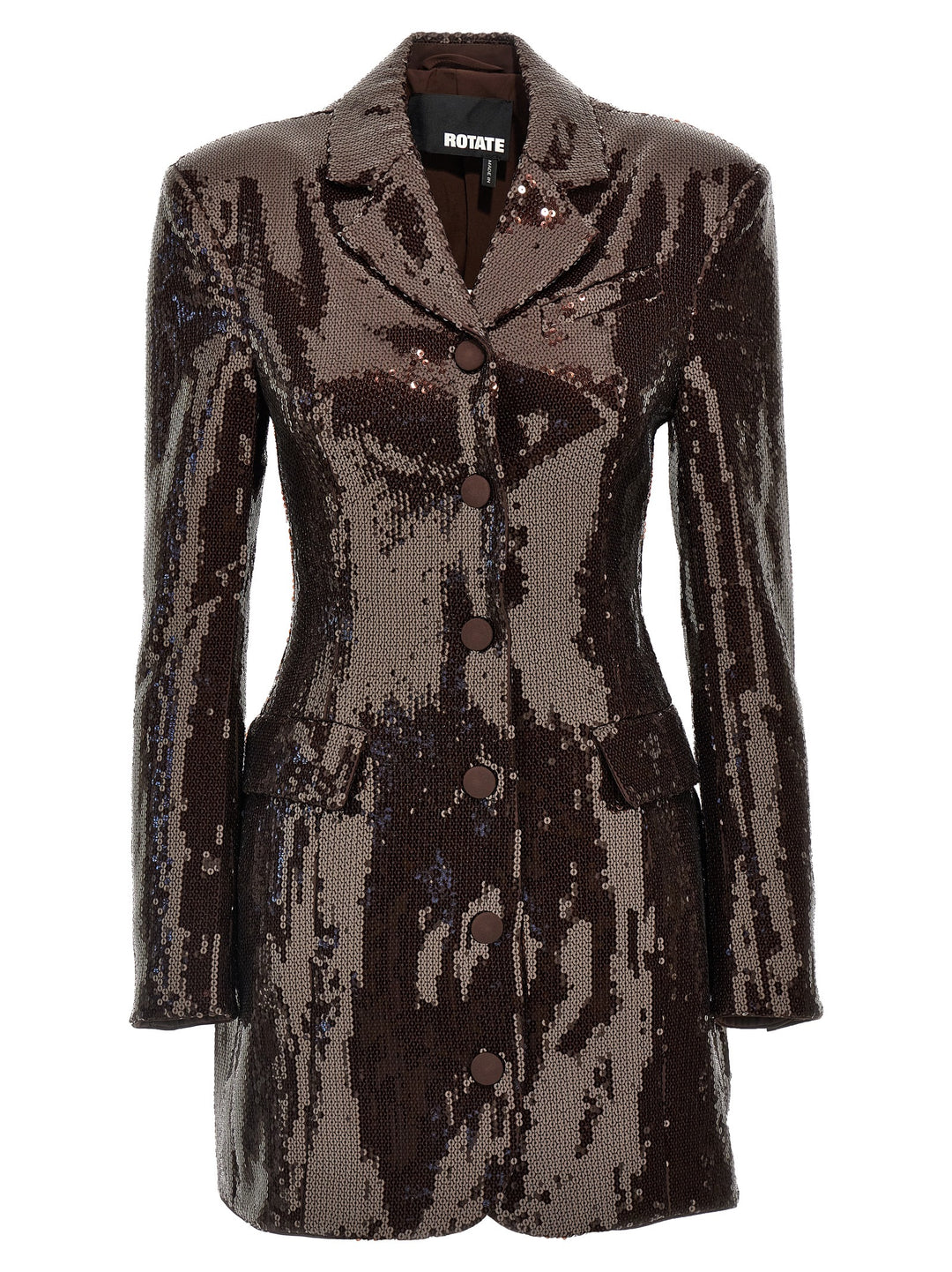 Sequin Blazer Dress Dresses Brown