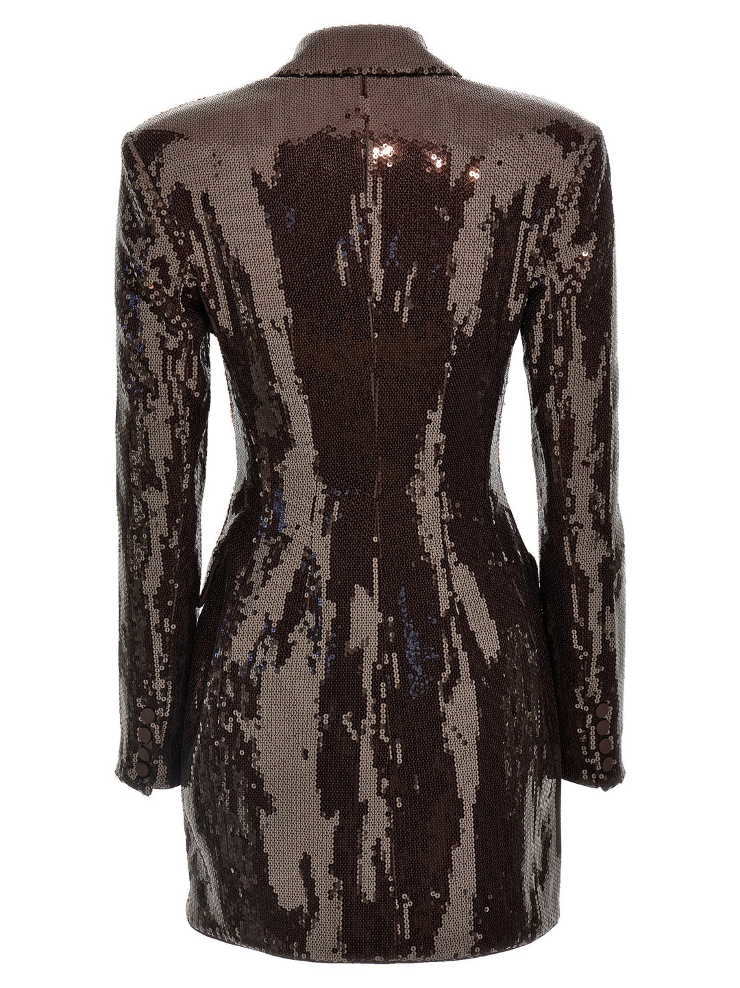 Sequin Blazer Dress Dresses Brown