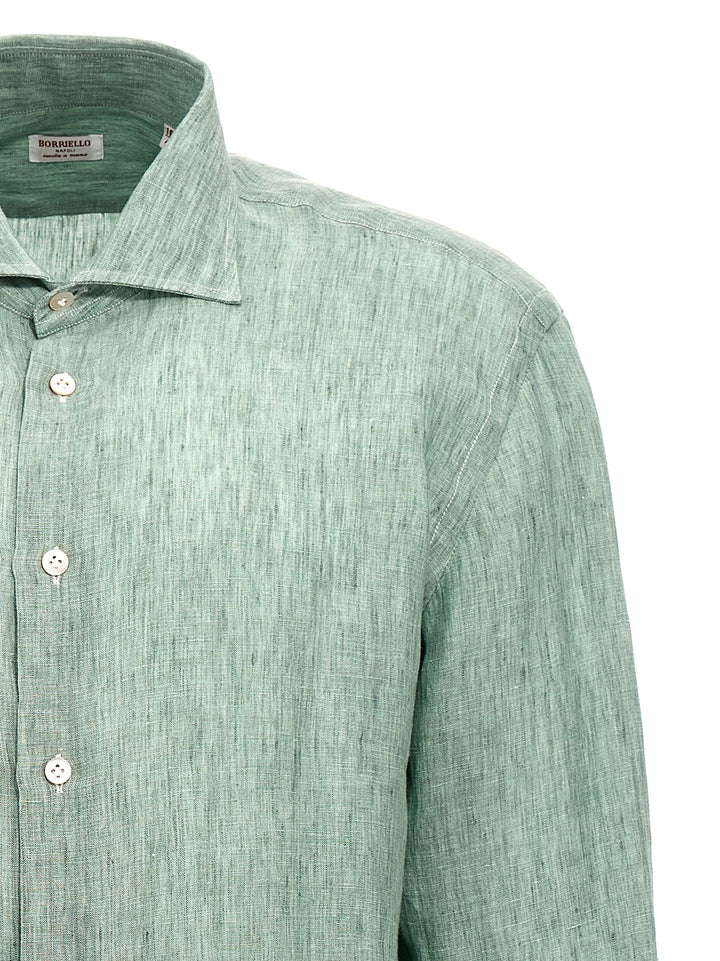 Linen Shirt Shirt, Blouse Green