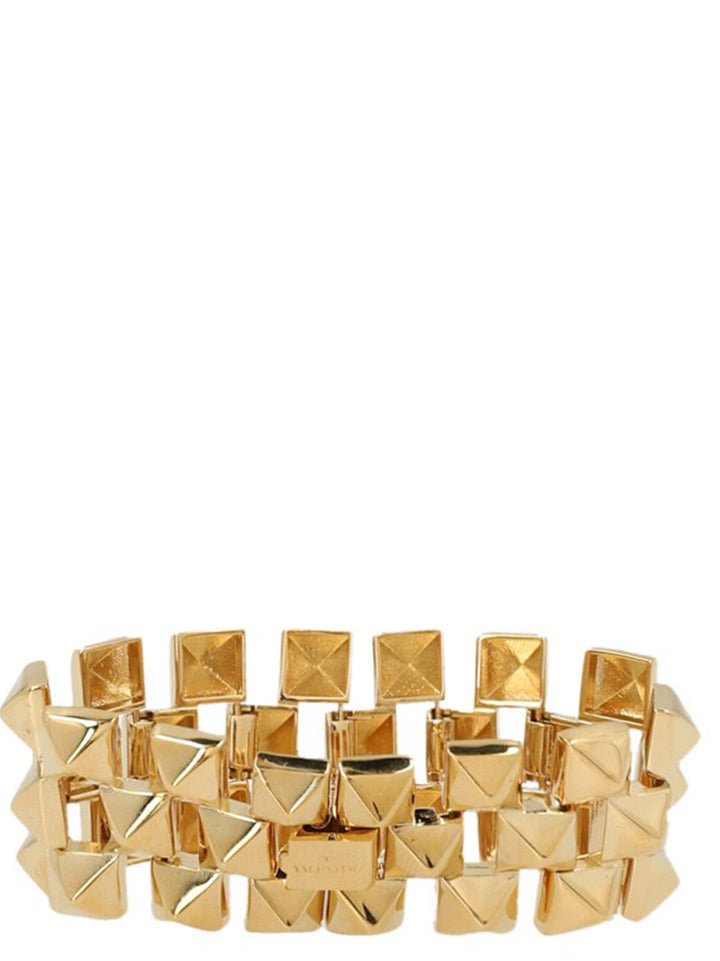 Studded Bracelet Jewelry Gold