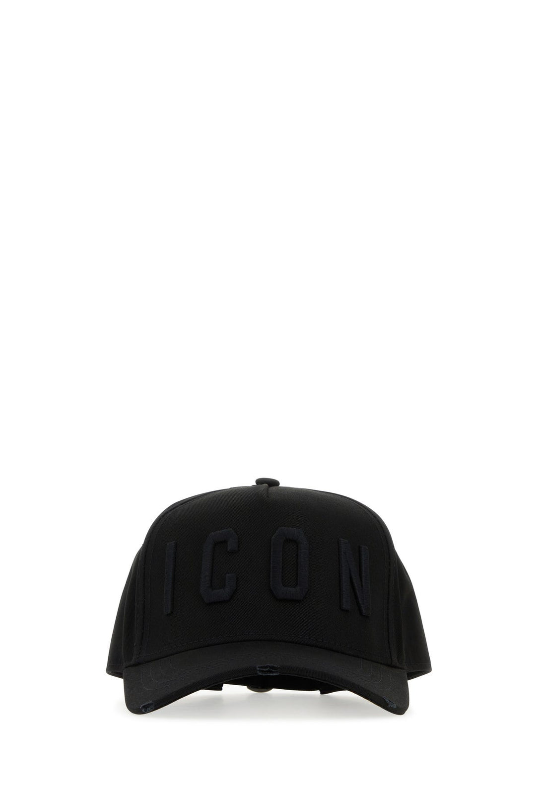 Black cotton baseball cap