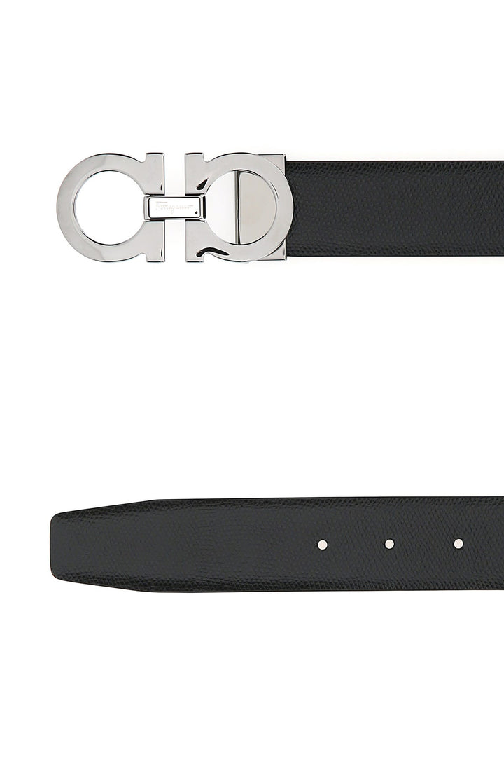 Black leather belt