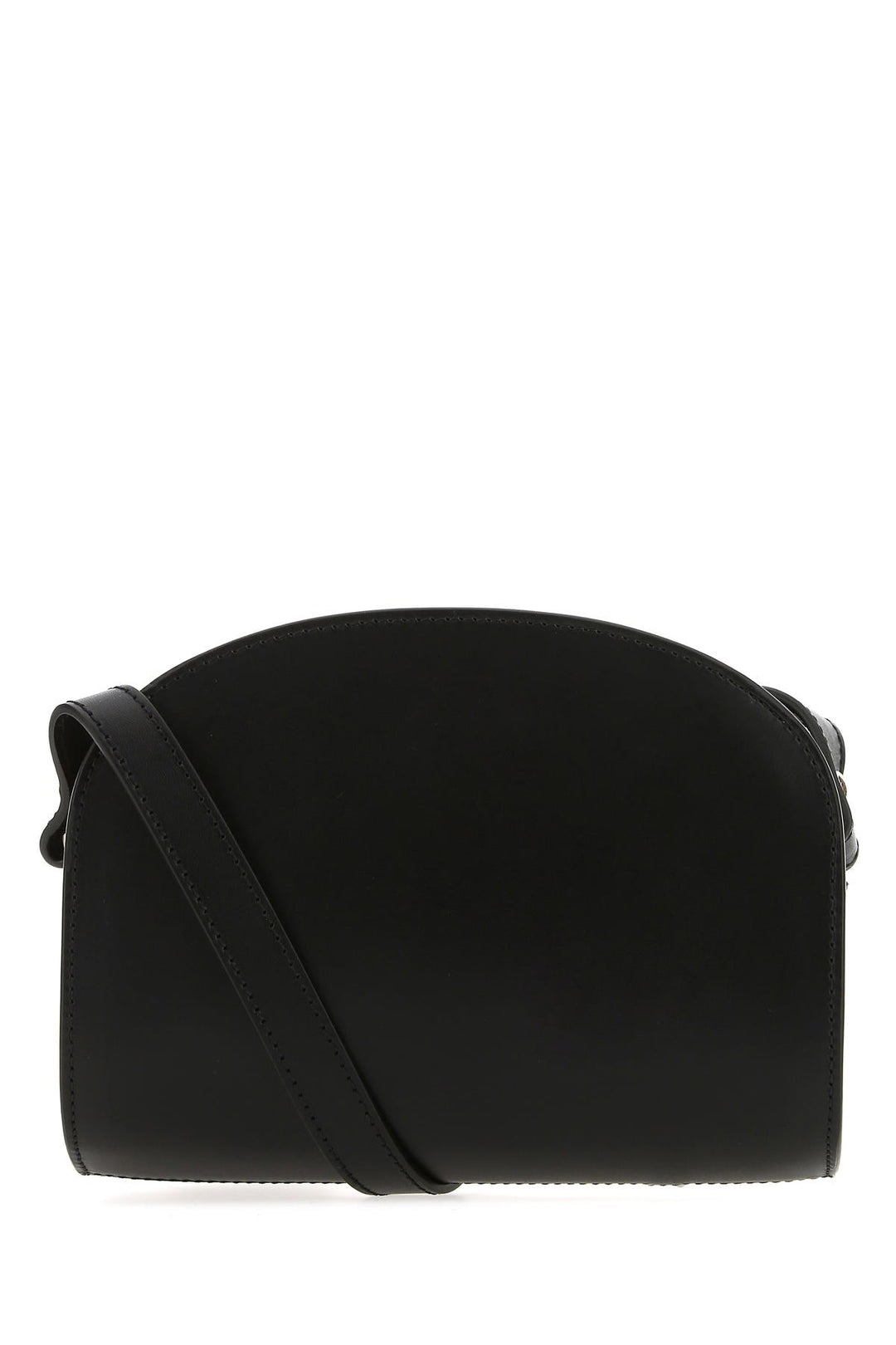 Black leather mini Demi Lune shoulder bag