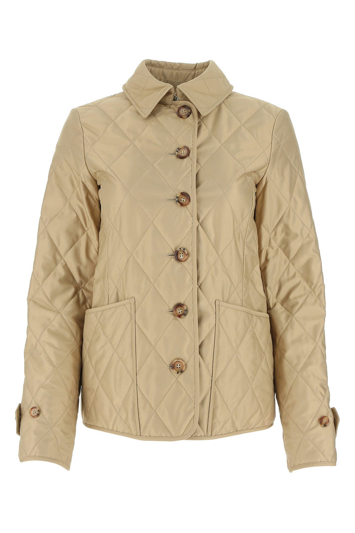 Beige polyester jacket