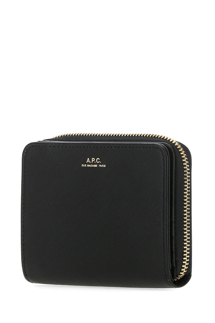 Black leather wallet