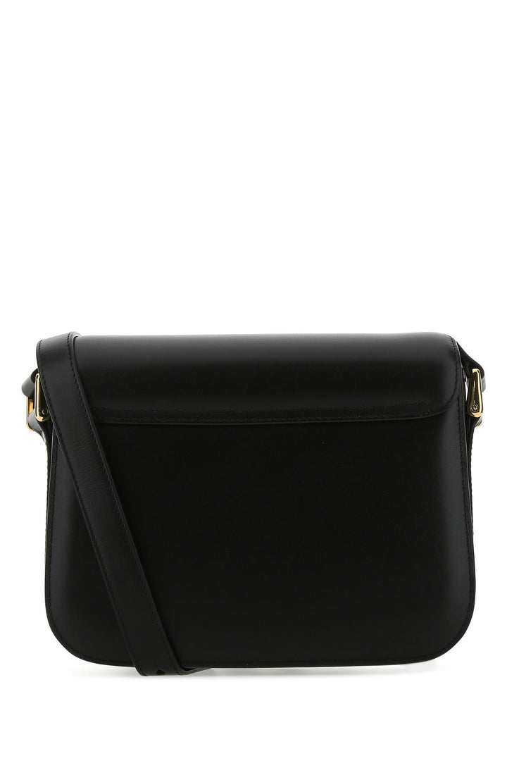 Black leather small Grace crossbody bag