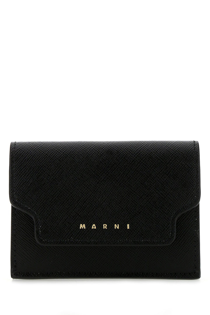 Black leather wallet