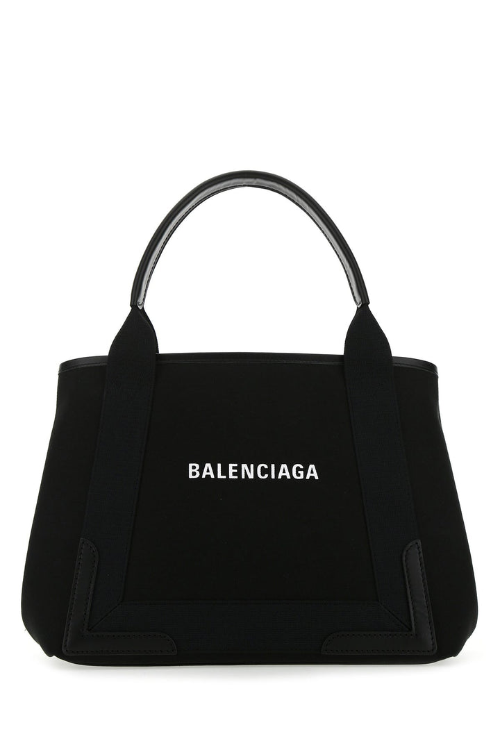 Black canvas small Cabas Navy handbag