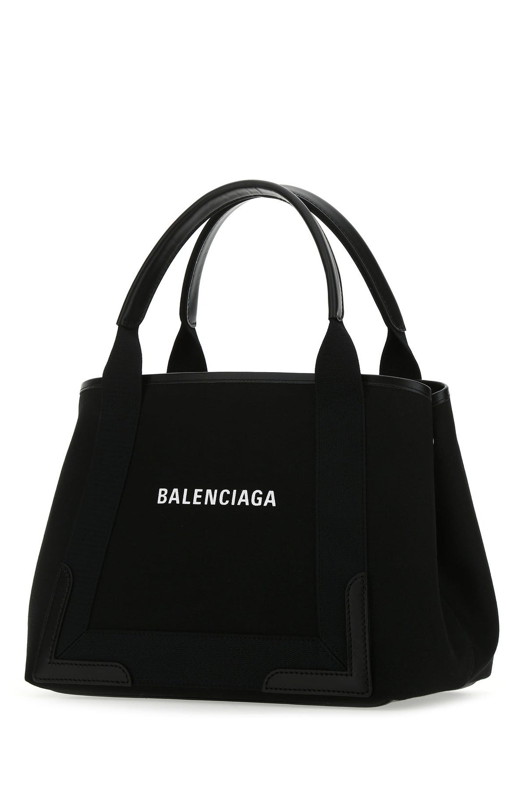 Black canvas small Cabas Navy handbag