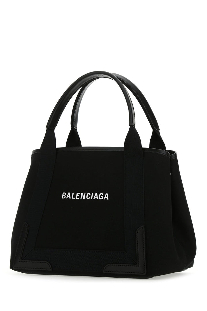Black canvas small Cabas Navy handbag