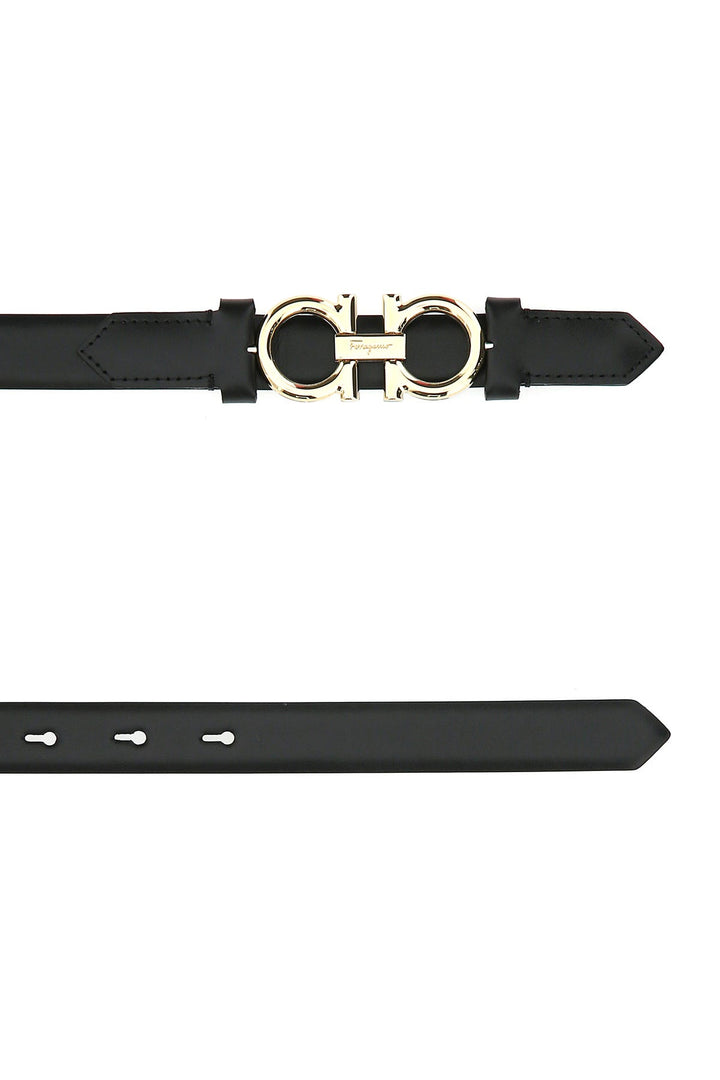 Black leather belt