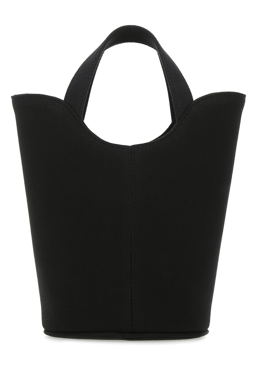 Black canvas Wave XS bucket bag