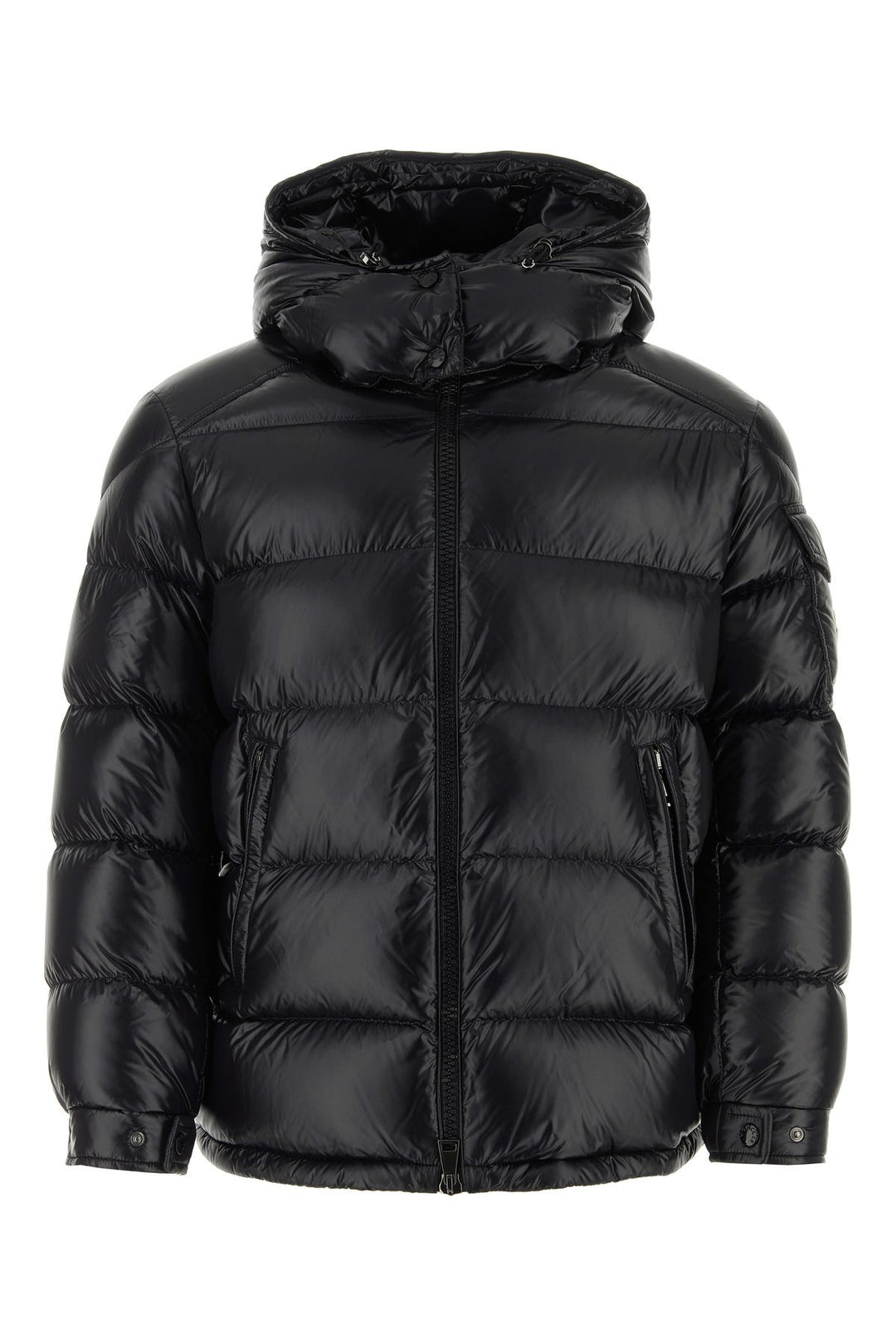 Black nylon Montbeliard down jacket