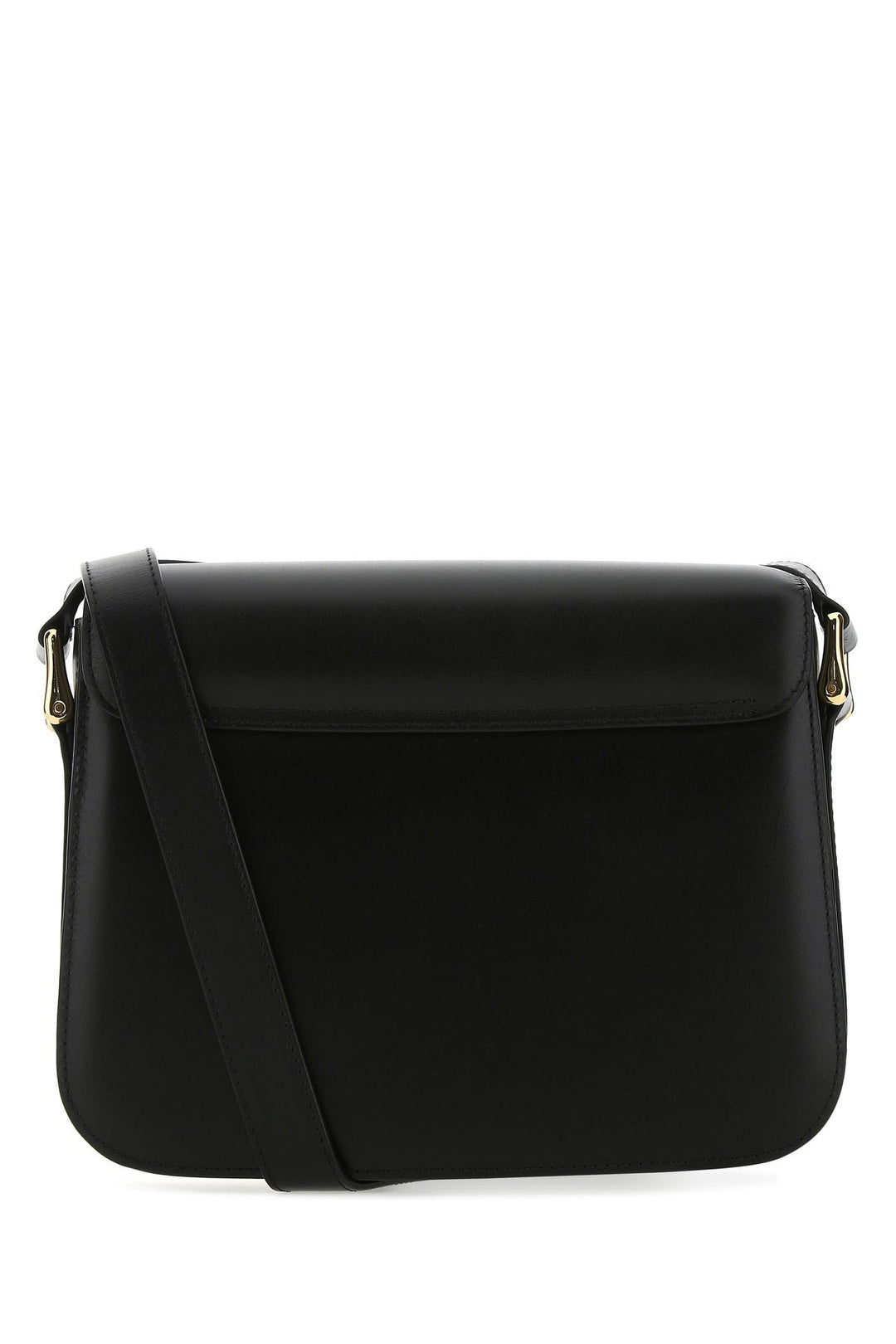 Black leather Grace crossbody bag