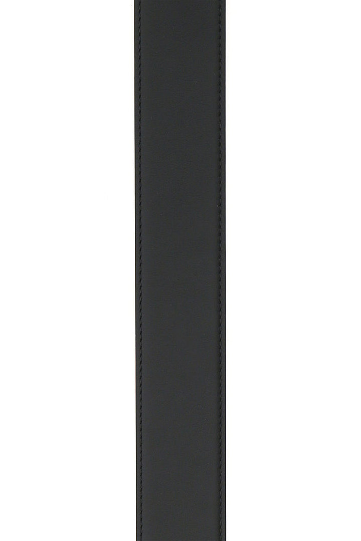 Black leather belt