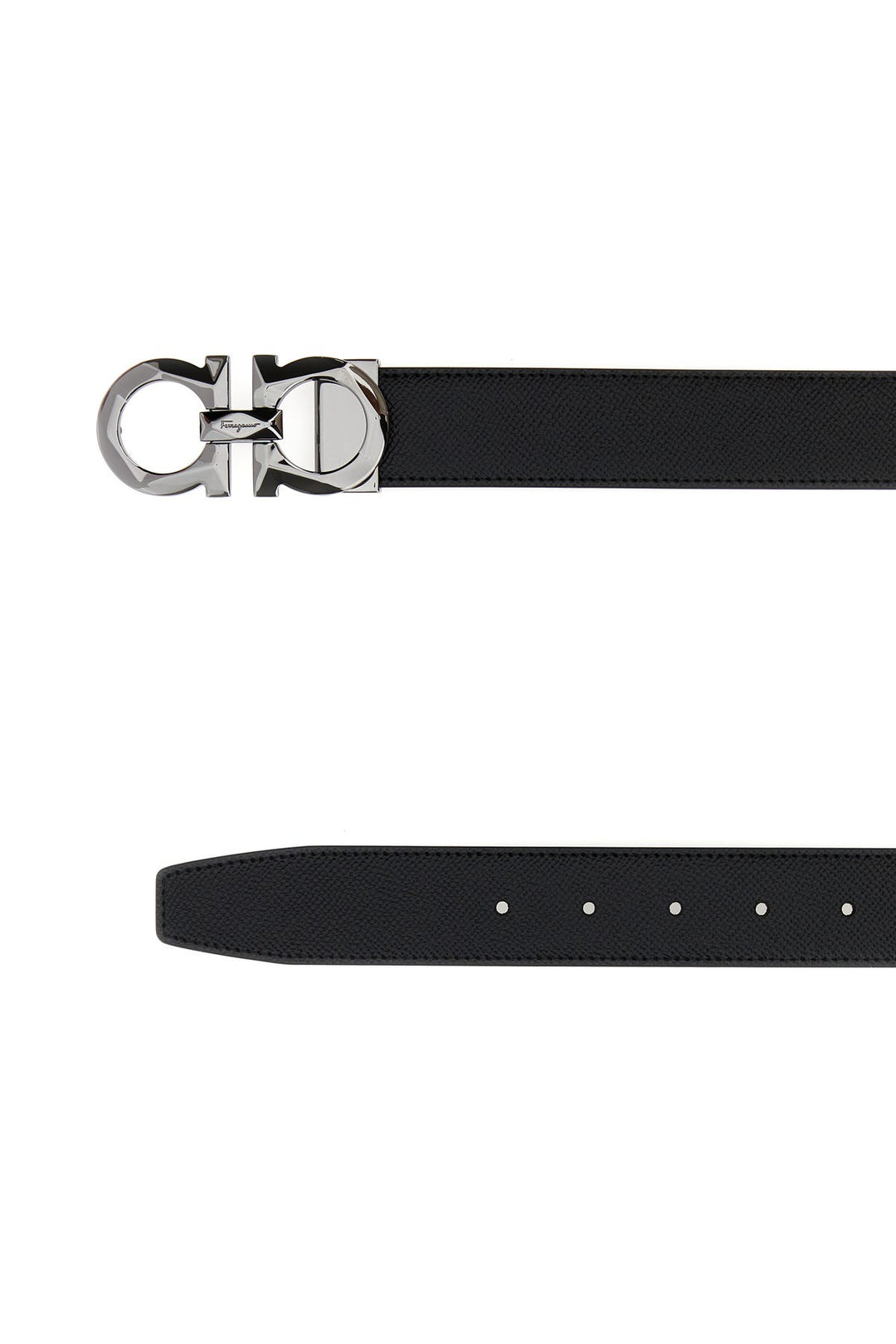 Black leather belt