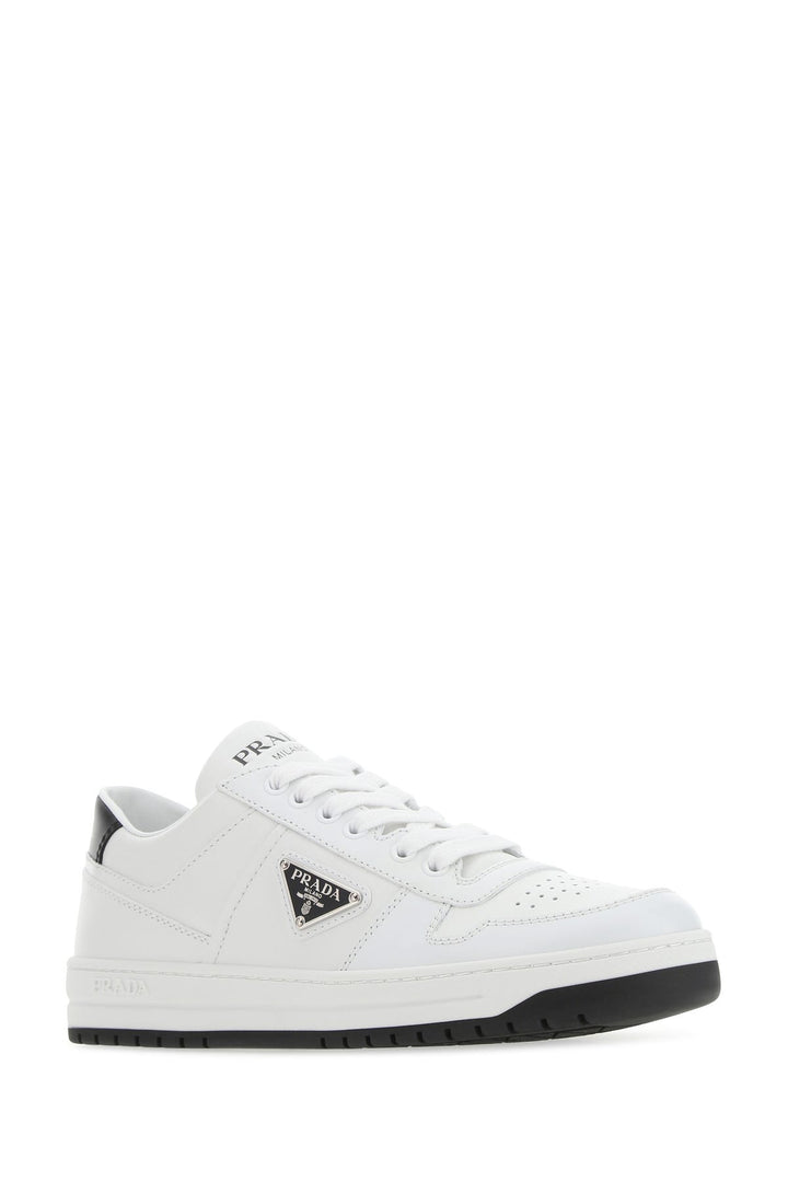 White leather sneakers