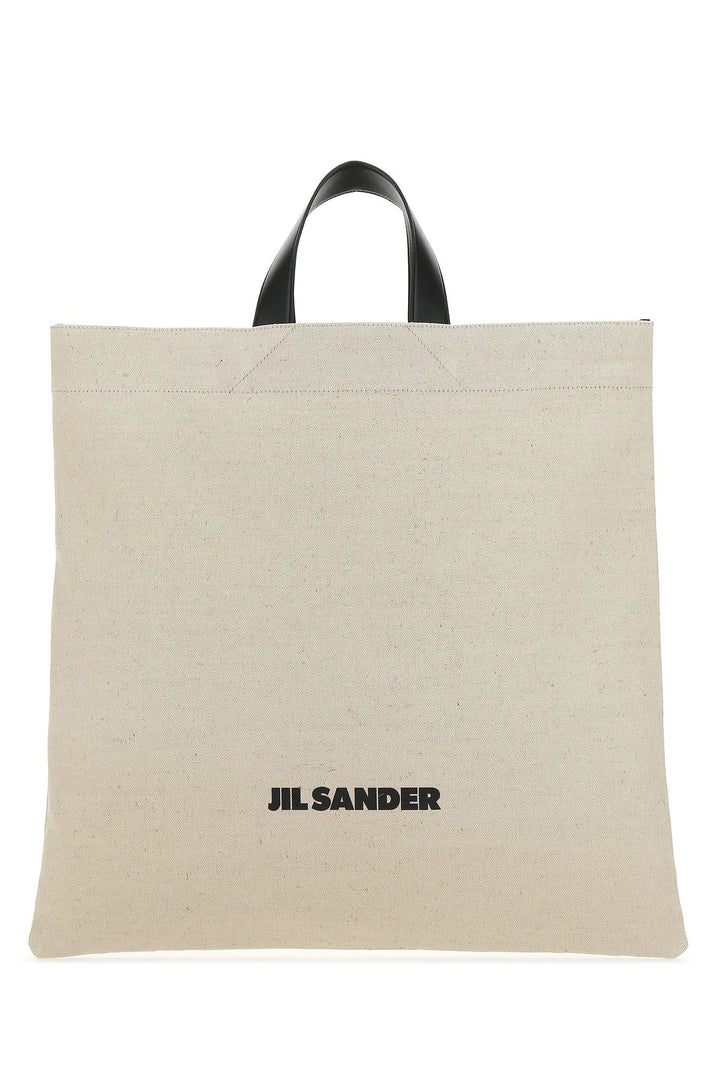 Sand canvas handbag