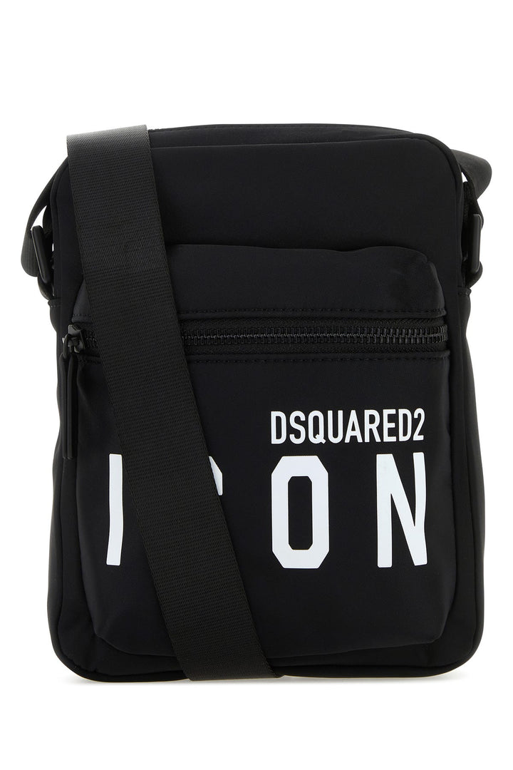 Black fabric Be Icon crossbody bag