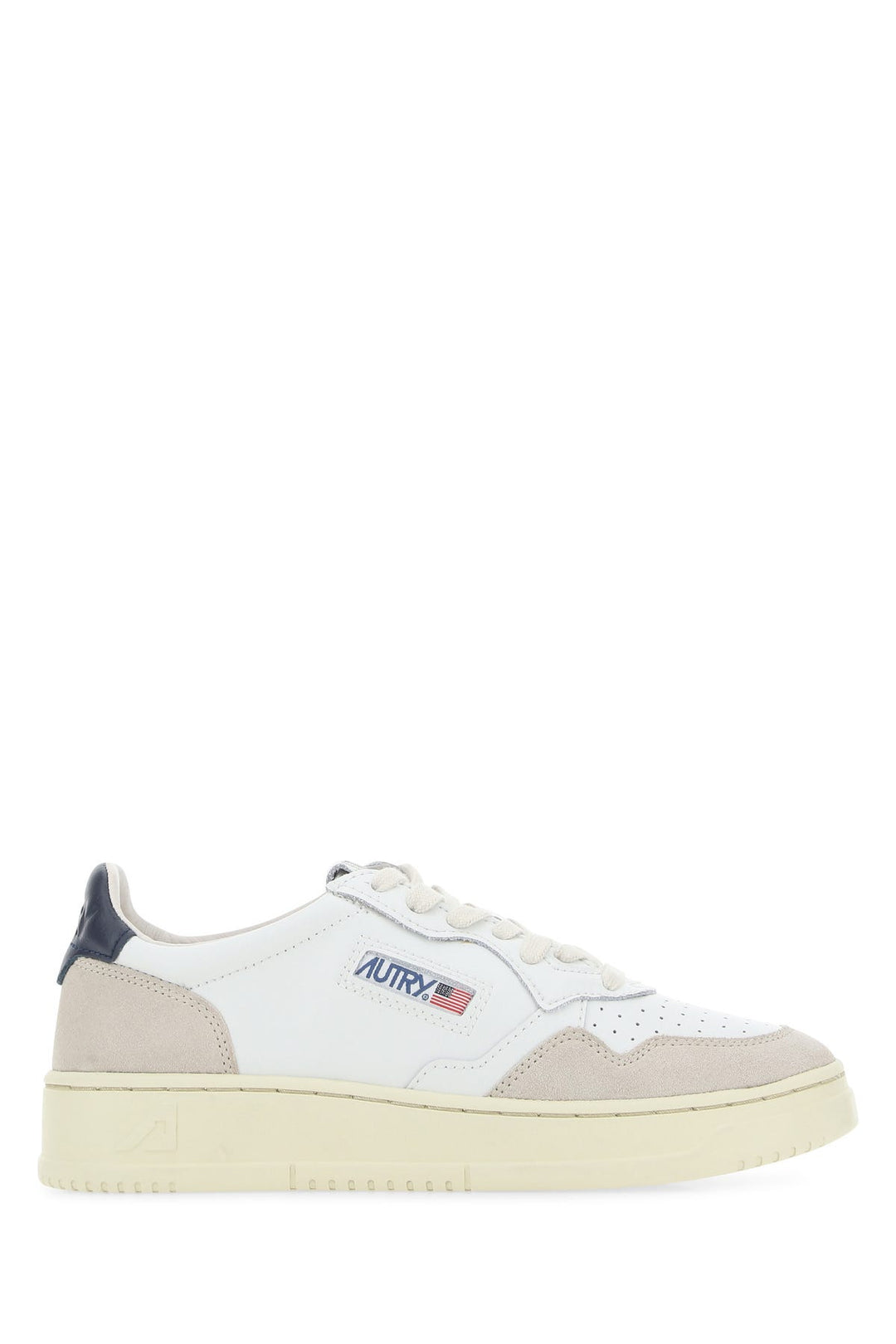 Two-tone leather and suede Medalist sneakers