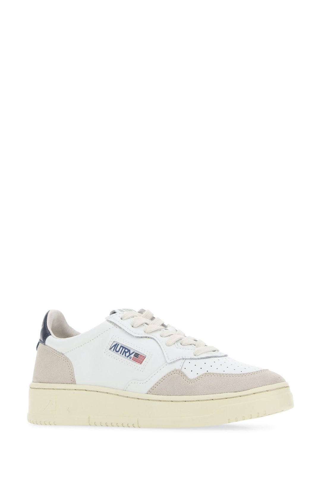 Two-tone leather and suede Medalist sneakers