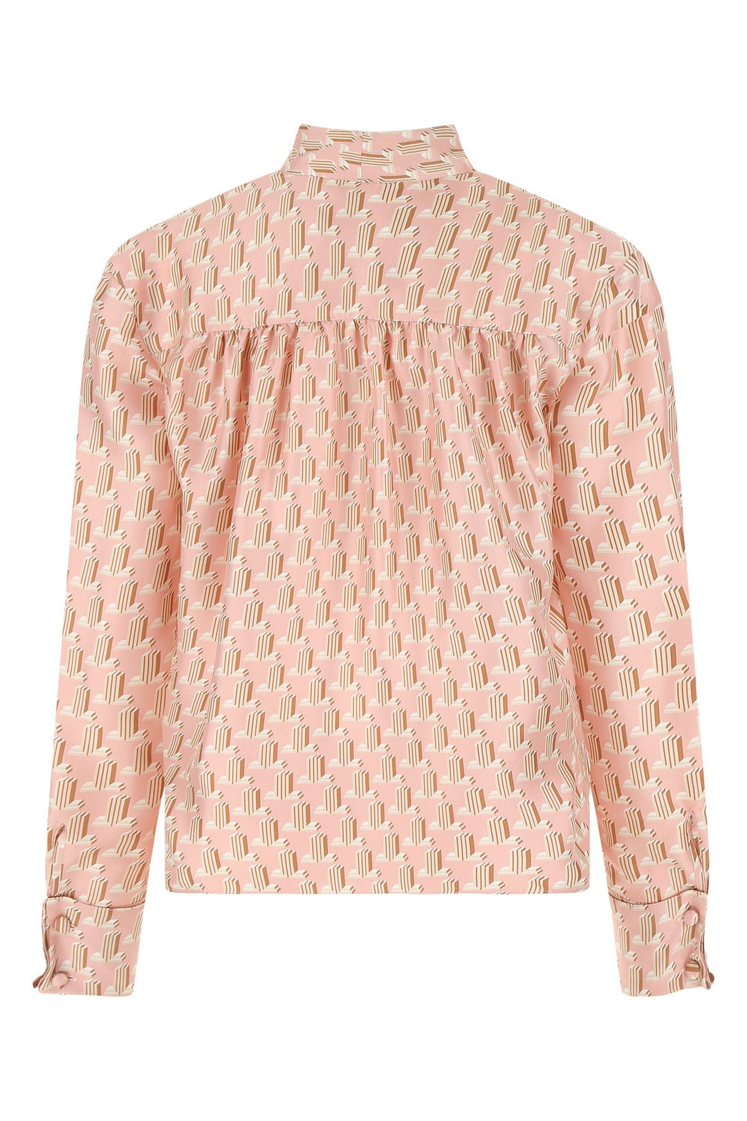 Embroidered silk blouse