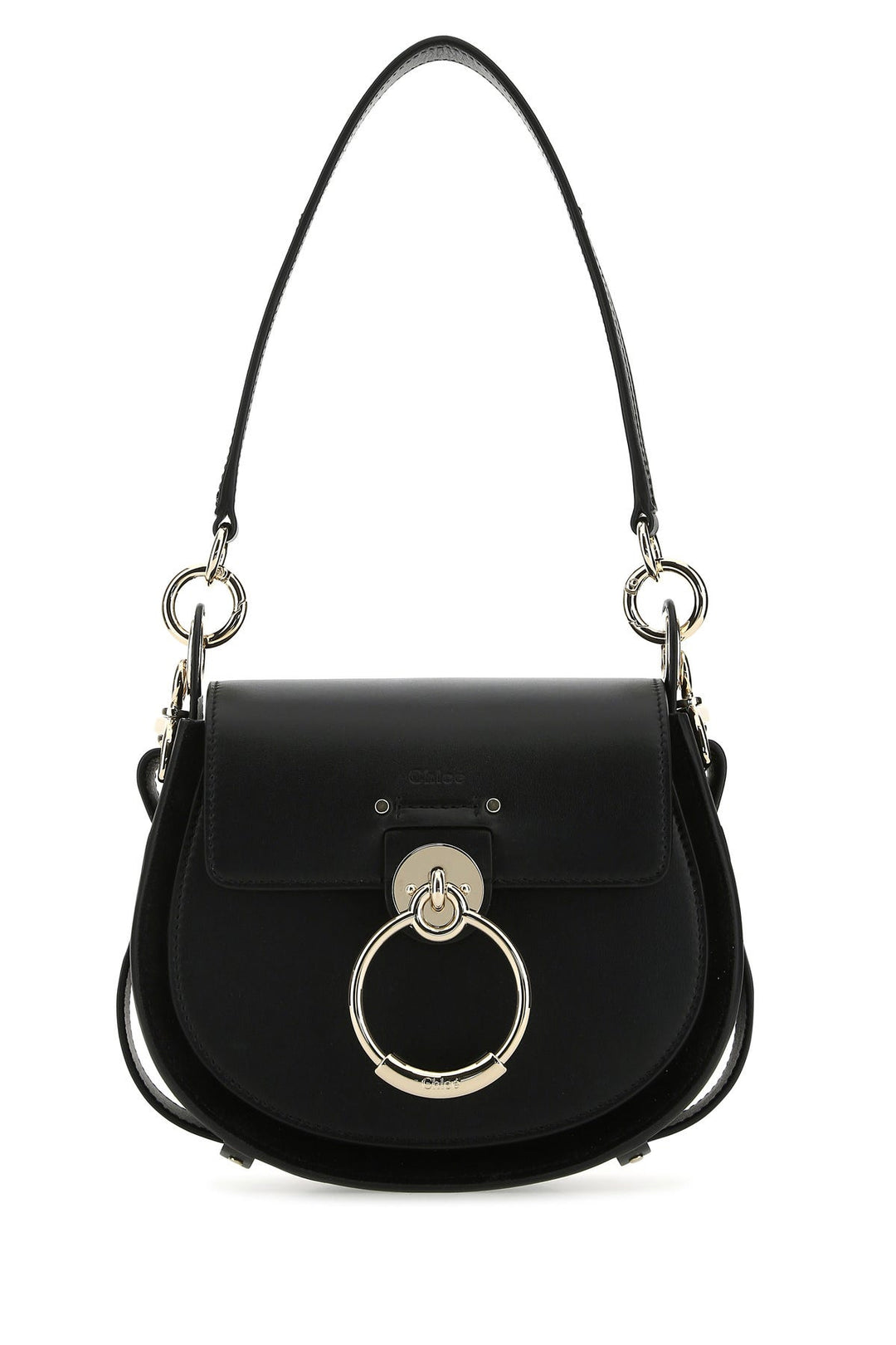 Black leather and suede small Tess handbag