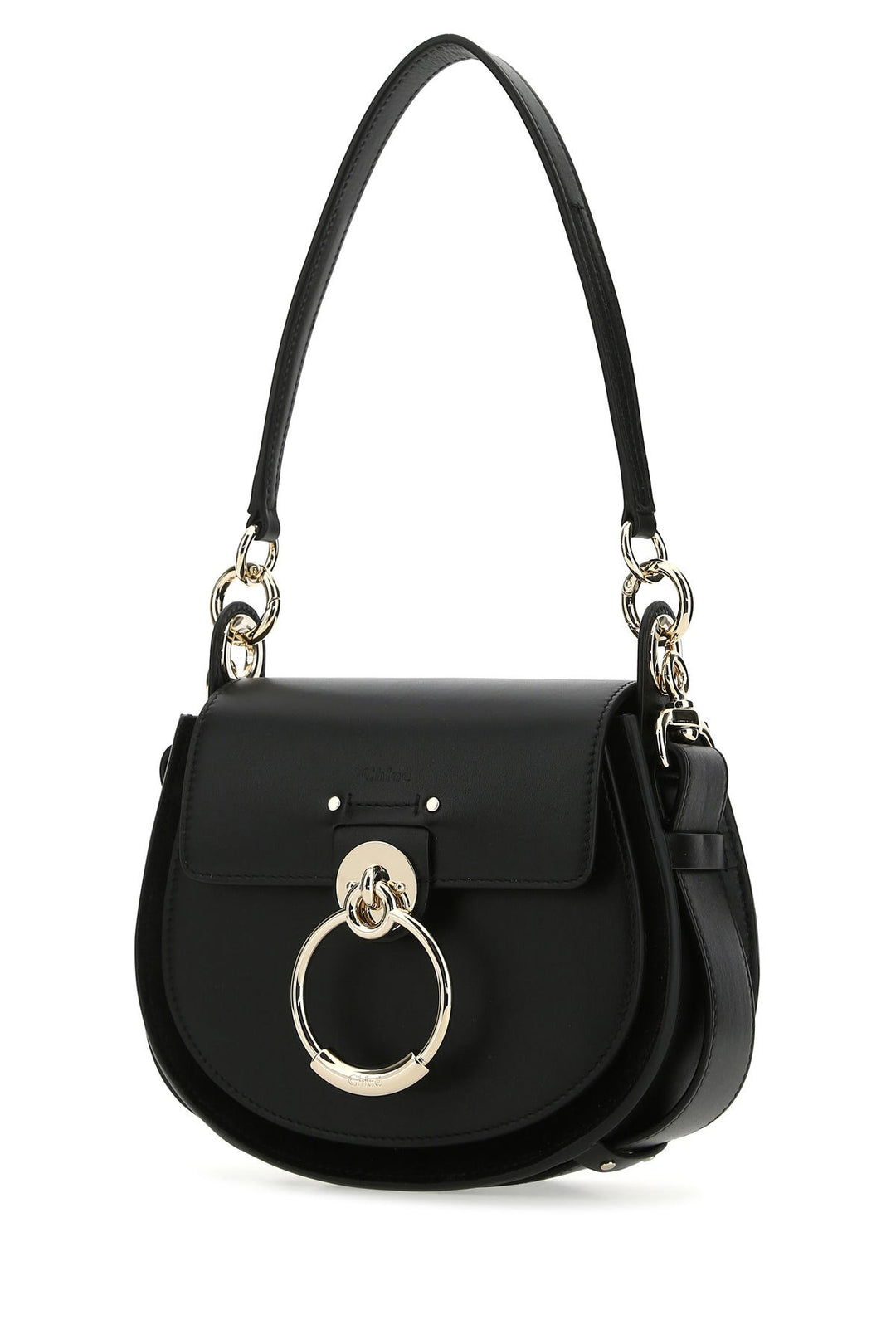 Black leather and suede small Tess handbag