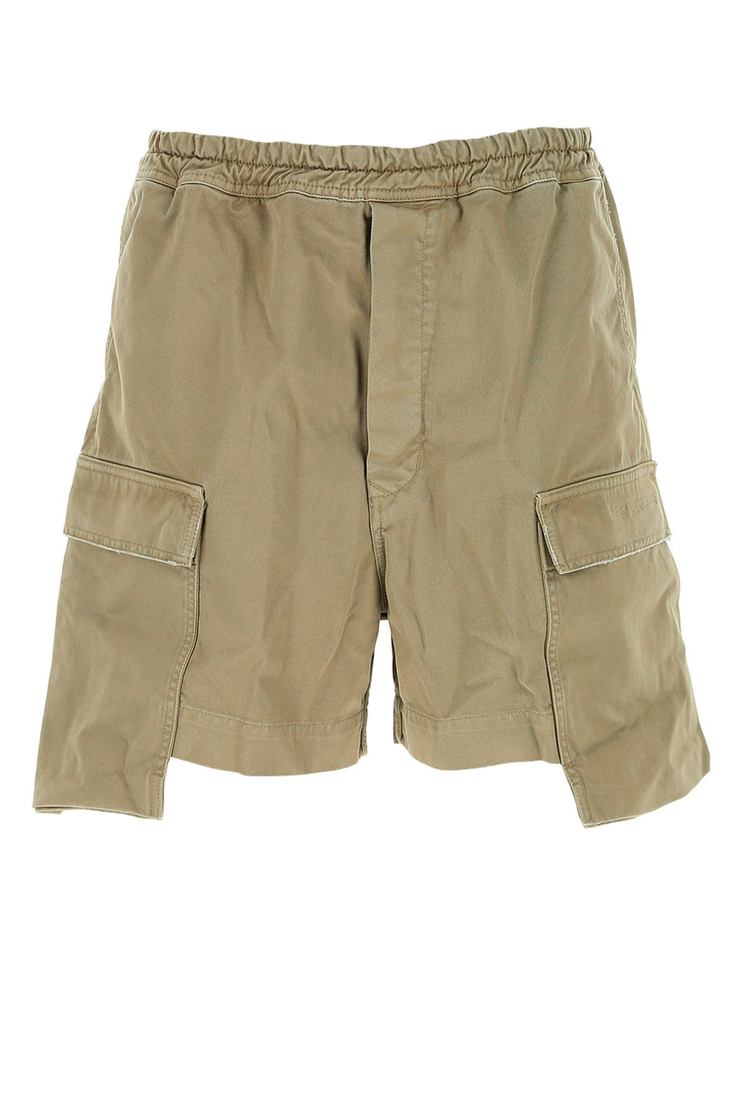 Army green cotton Scanlon bermuda shorts