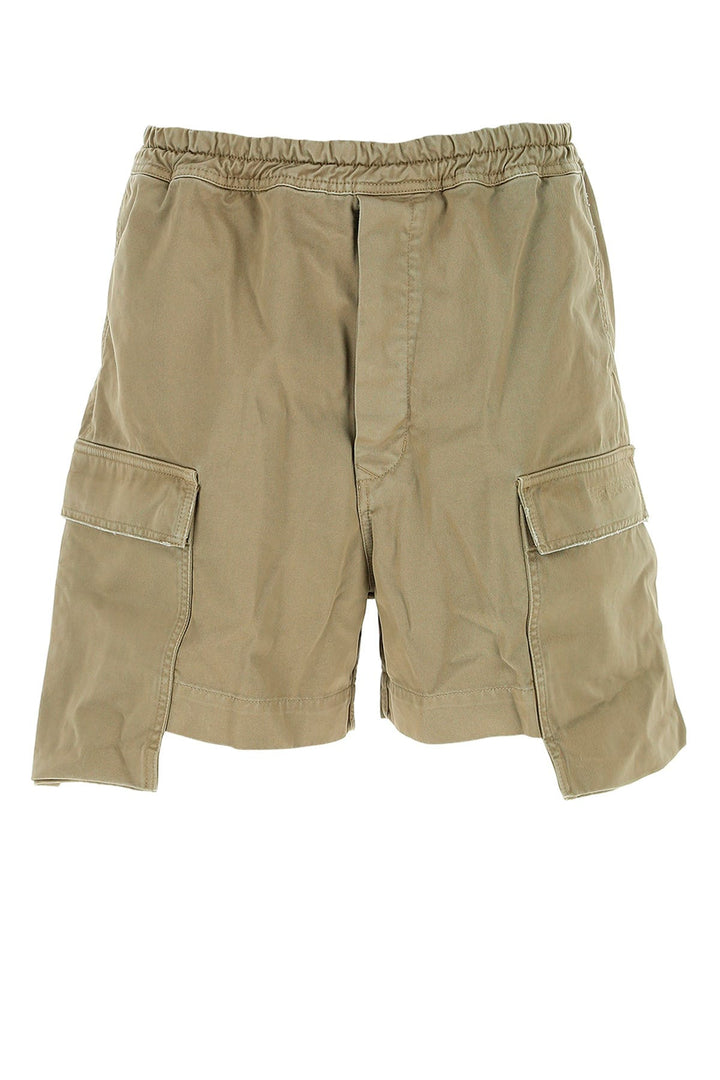 Army green cotton Scanlon bermuda shorts
