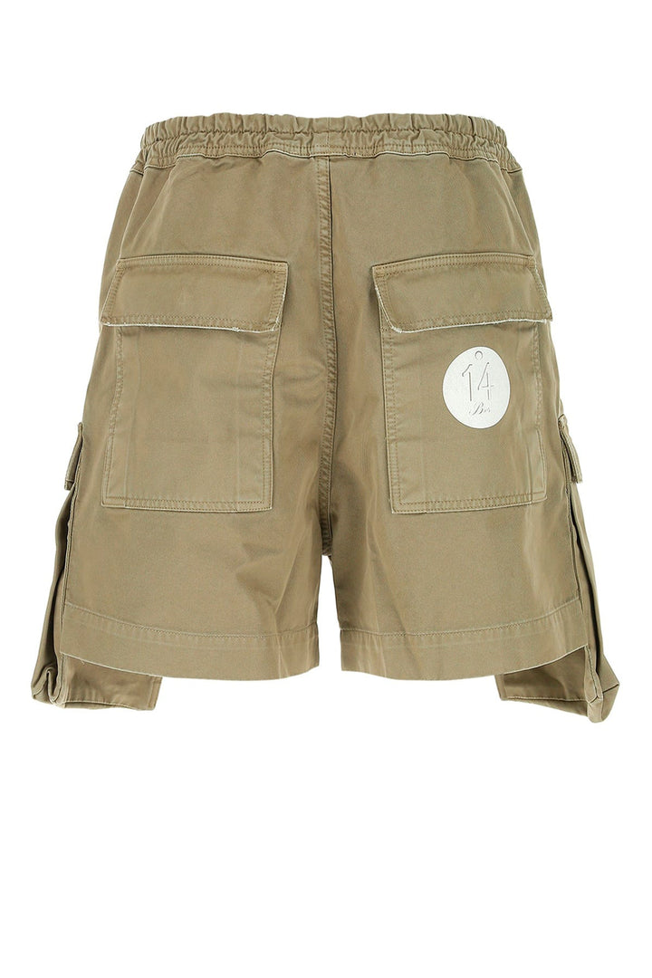 Army green cotton Scanlon bermuda shorts
