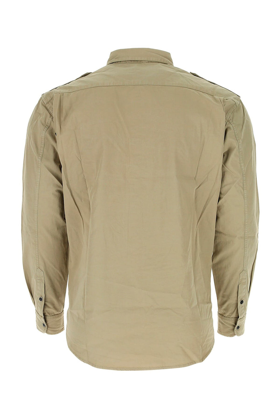 Army green poplin Bobby shirt