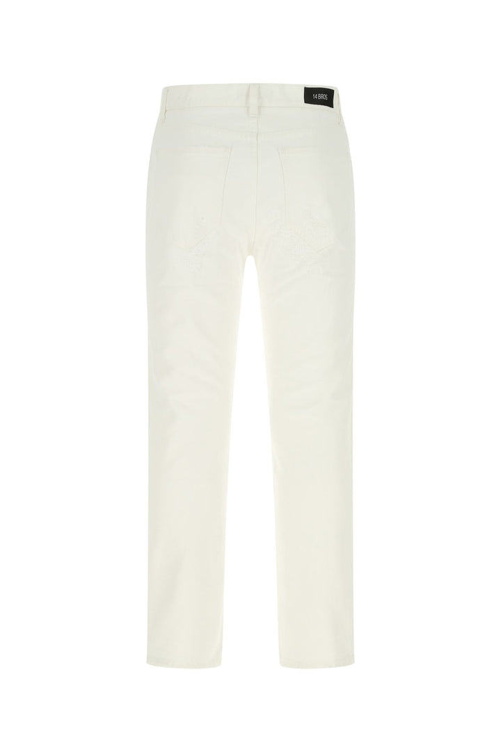 White denim Cheswick jeans