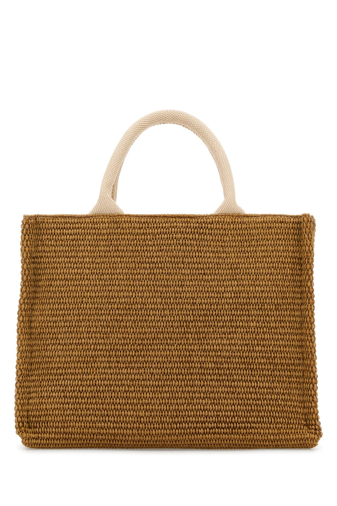 Biscuit raffia small shopping bag
