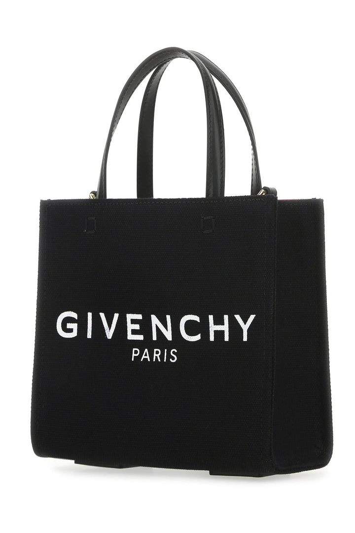 Black canvas G-Tote handbag