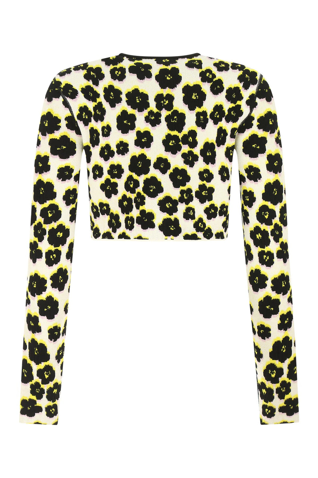 Embroidered viscose blend cardigan