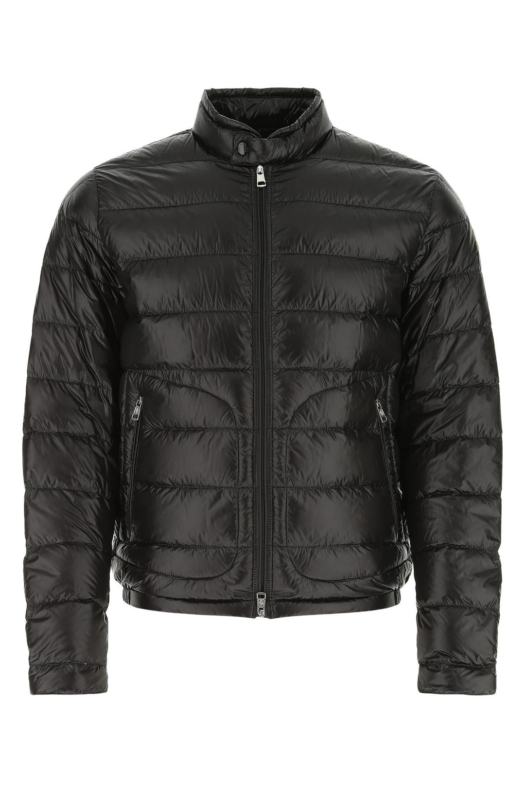 Black nylon Acorus down jacket