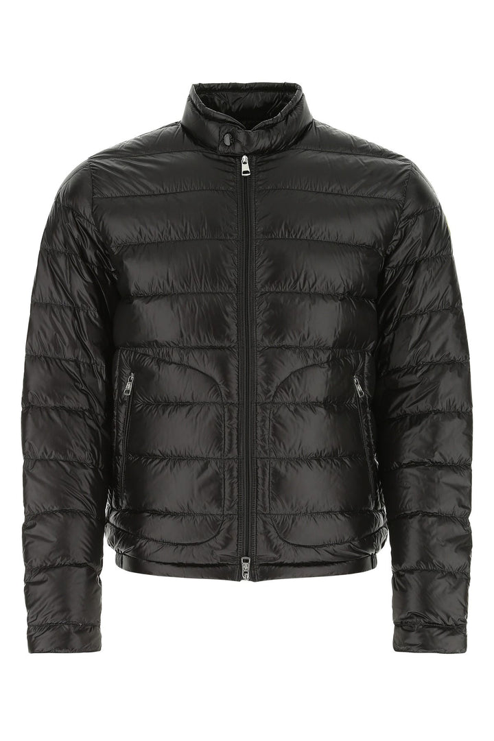 Black nylon Acorus down jacket