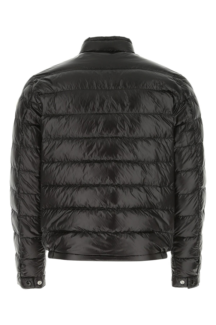 Black nylon Acorus down jacket