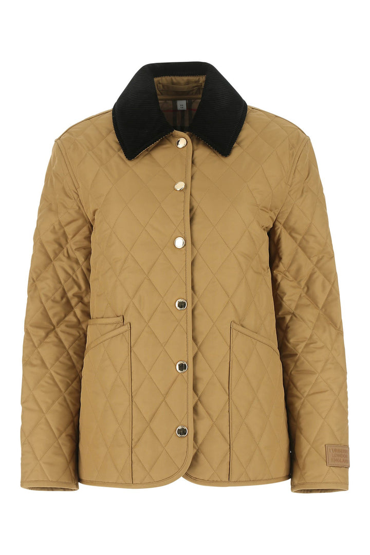 Beige polyester jacket