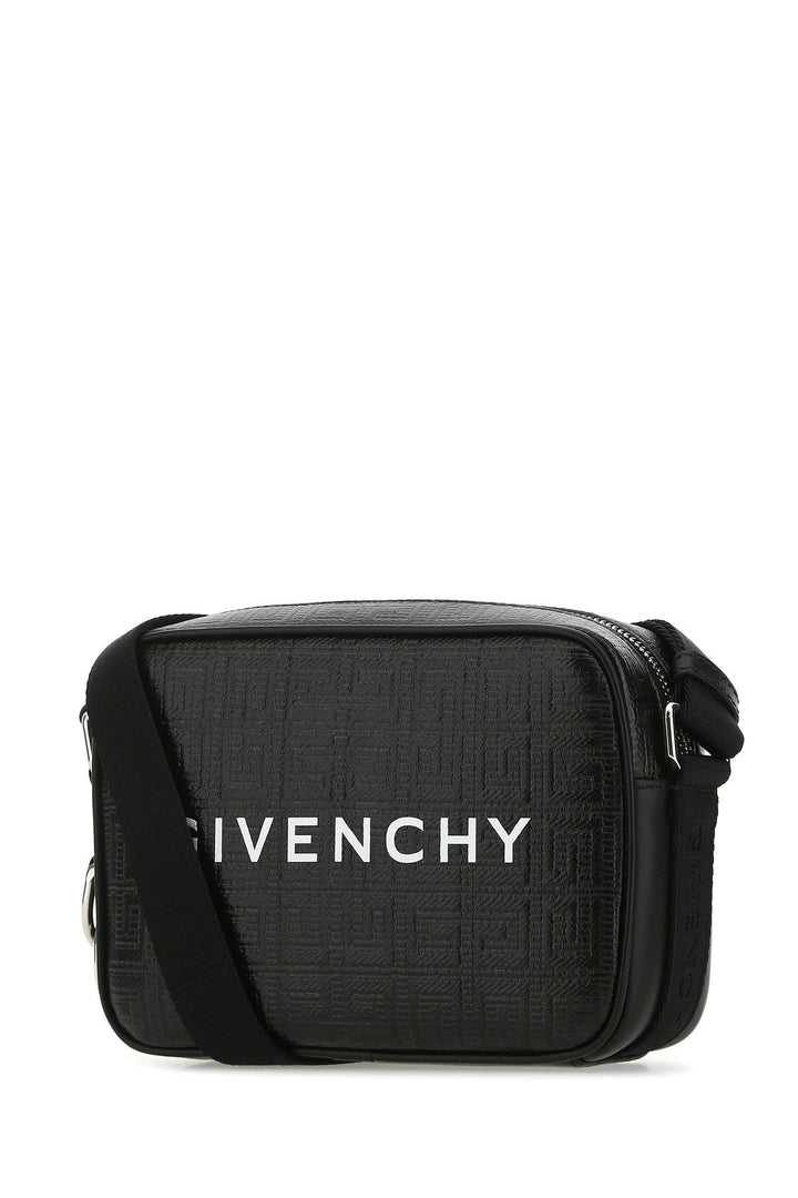 Black canvas G-Essentials crossbody bag