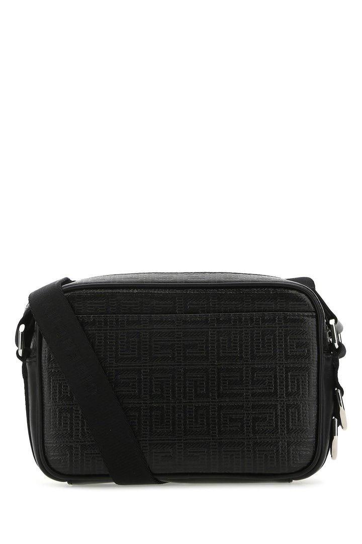 Black canvas G-Essentials crossbody bag